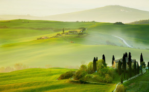 Tuscan Countryside Nature Background Wallpaper 94209