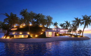 Luxury Island Resort Wallpaper 00934