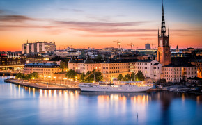 Stockholm Skyline HD Background Wallpaper 93498