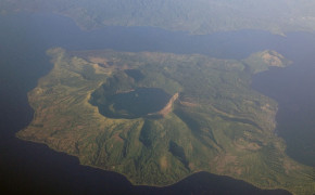 Taal Volcano Nature Background Wallpaper 93699
