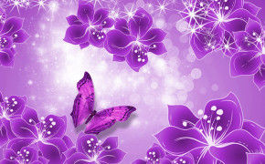 Purple Butterfly Wallpaper 09329