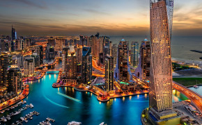 United Arab Emirates Marina HD Background Wallpaper 94322