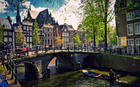 Amsterdam Bridge HD Desktop Wallpaper 96824