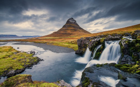 Iceland Waterfall HD Desktop Wallpaper 95961