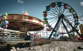 Amusement Park Background Wallpaper 96837