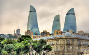 Baku Tourism Background Wallpaper 97324