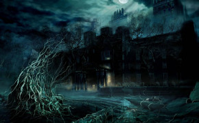 Vampire Castle Background Wallpaper 09441