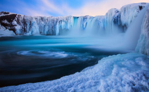 Iceland Waterfall Background Wallpaper 95958