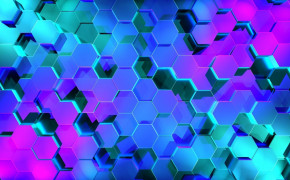 Abstract Hexagon HD Desktop Wallpaper 100296