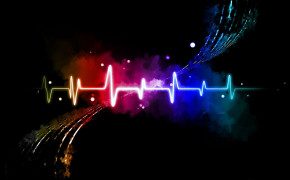 Abstract Heartbeat Design HD Desktop Wallpaper 100292