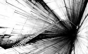 Abstract Black And White Art Background Wallpaper 100911
