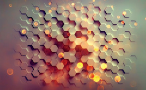 Abstract Hexagon Design Wallpaper 100308