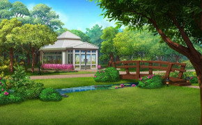 Garden Anime Romance HD Wallpaper 109690